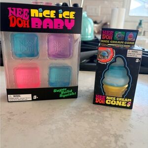 NeeDoh Nice Ice Baby & Nice Cream Cone Squishies!